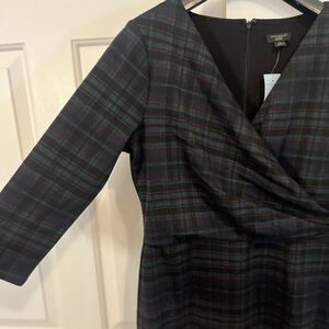 Ann Taylor Petite Flannel Sheath Dress - Size 6P - Fall Winter NWT